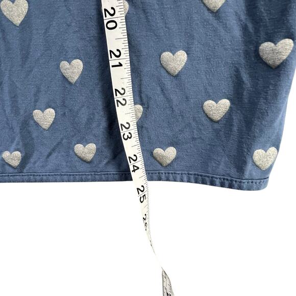 Kyte Baby Blanket Cover Blue Steel Hearts Bamboo Rayon Butter Soft Breathable - Picture 5 of 11